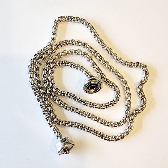 Joseph Esposito Sterling Silver Heavy Rolo Style Chain - Picture 1 of 2